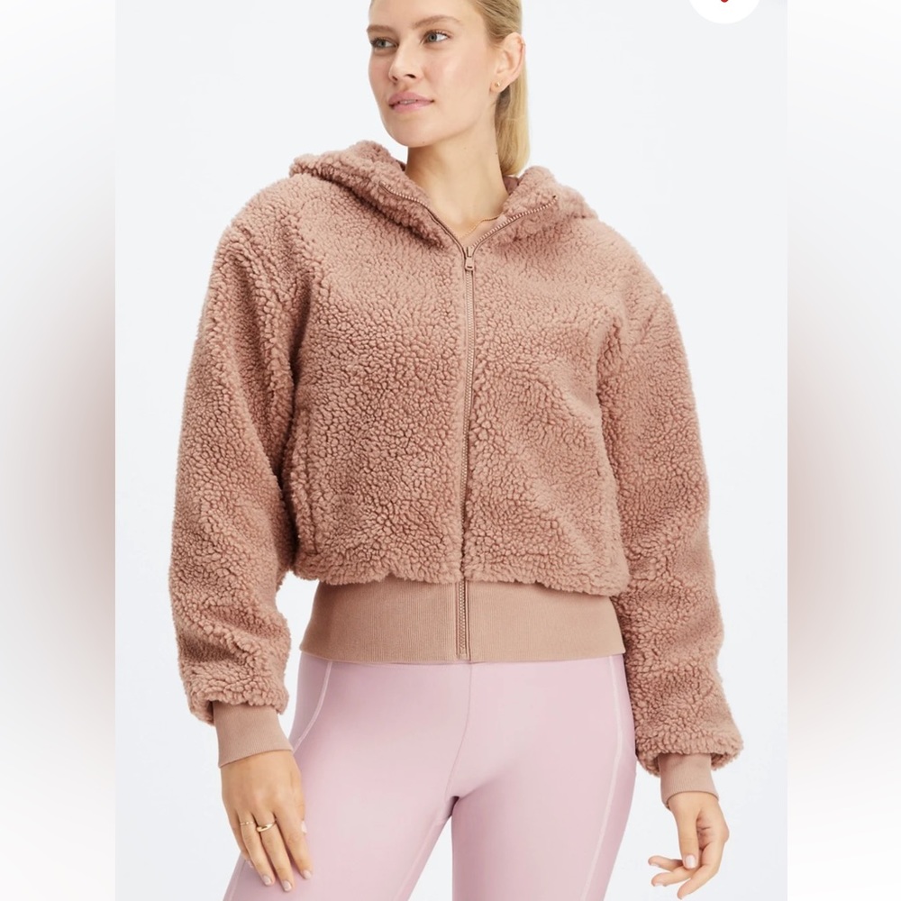 NWT! Sherpa Bomber Jacket - Mauve